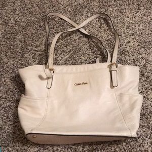 White Calvin Klein purse